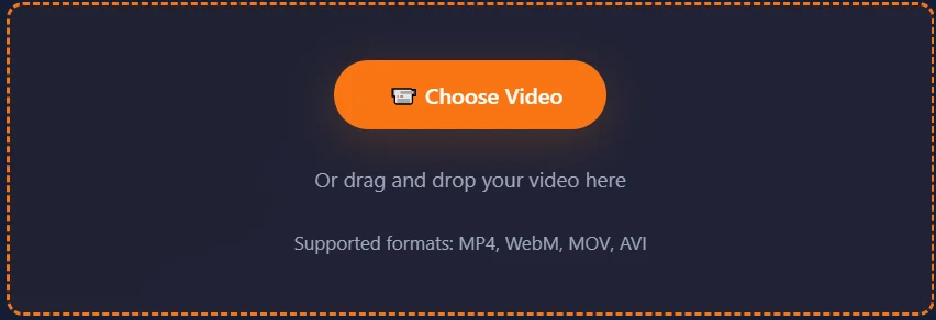 Step 1 - Upload video to split in ClikDeo video splitter
